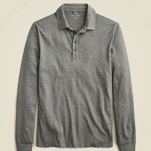J. Crew Long-sleeve performance polo shirt with COOLMAX® technology